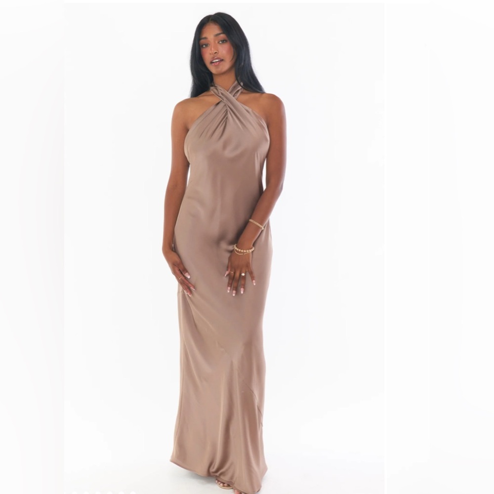 Show Me Your MuMu Jasmine Halter Maxi Dress